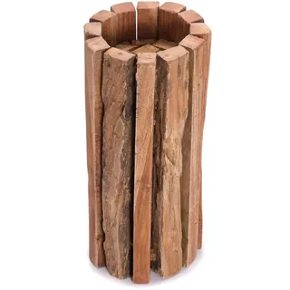 creedwood Deko-Säule, Natur, Holz 18x40x6 cm, Wohnzimmer, Wohnzimmertische, Blumenständer