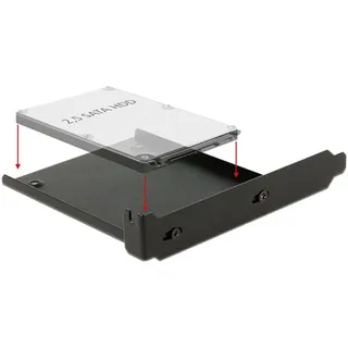 DeLock 18212 - Einbaurahmen für 1 x 2.5" HDD in den PC Slot