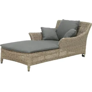 4Seasons Valentine Roll-Liege Pure inkl. 4 Kissen - Braun