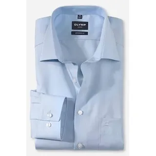 Olymp Herren Hemd blau blau, NOS
