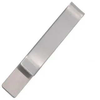 Geldscheinklammer Krawattenklammer klassisch aus Edelstahl - Silber (1-tlg), Krawattenclip silberfarben Silber