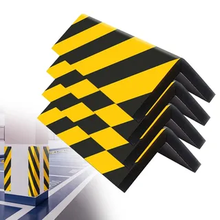 Garagen Wandschutz 4 Stück, Selbstklebend Eckschutzprofil Türkantenschoner aus Gummi, Anfahrschutz & Garage Kantenschutz für Garagenwand, 40cm Länge