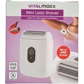 VITALmaxx Damenrasierer Kabellos mit Akku Mini Epilierer IPX5 Wasserdicht