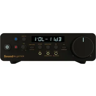 Creative Labs Creative Sound Blaster X5 Externe hochauflösende Dual-DAC-USB-Soundkarte mit symmetrischem Xamp-Kopfhörer-Bi-Verstärker für Musikliebhaber