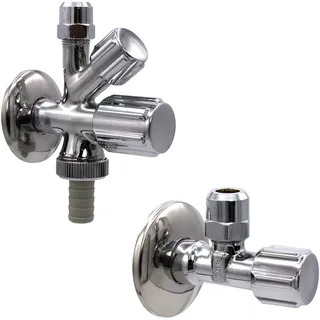 VARIOSAN Armaturenanschluss-Set 12685, 1/2", Kombi-Eckventil Eckventil, selbstdi...
