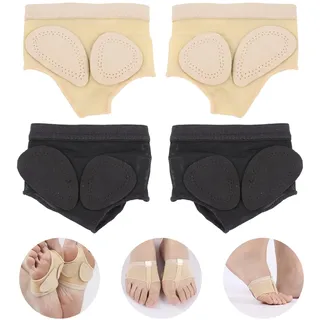 Meinraum 2 Paar Ballenschutz, Anti-Rutsch Tanz Socken, Ballet Fuß-Pads, Zehenpolster Schoner, Halbsohle Pfoten Auflage Schuhe Tanzschuhe für Frauen Ballett Bauchtanz Yoga, Pilates Latin Dance (M)
