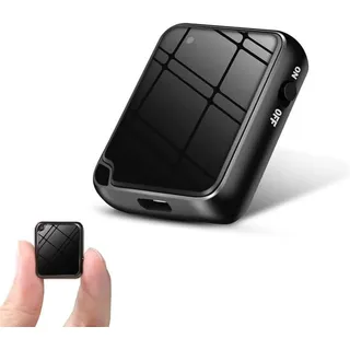 Mini Diktiergerät, TDW Mini Aufnahmegerät 16GB Diktiergerät mit Mikrofon Stimmenaktivierung Klein Abhörgerät Voice Recorder für Aufzeichnung Vorlesung Treffen Interview, Schwarz (16, GB)