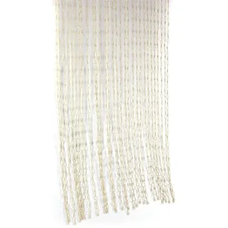 CREEDWOOD Paravent TÜR VORHANG "RIVER", 200cm, Gewebe, Boho Fadenvorhang beige