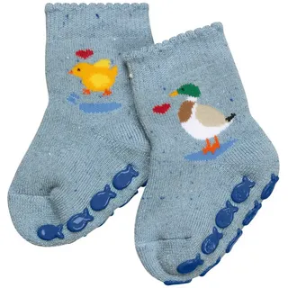 FALKE Haussocken Baby Duckling (1-Paar) mit rutschhemmendem Noppendruck blau
