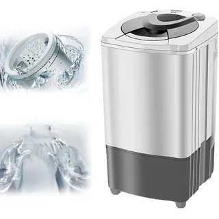 WhAeoy Schleudermaschine, Energie- Und Stromsparende Schleuder, Blaues Licht + 9,5 Kg + Innenzylinder Aus Edelstahl, Schwerkraft-Ablauftrockner, Für Wohnungen, Schlafsäle,A