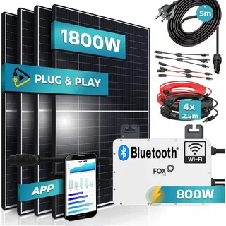 450W monokristallin 800W Fox ESS 800W Wechselrichter