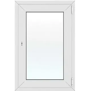 Solid Elements Kunststofffenster New Basic  (60 x 90 cm, Verglasung: 2-fach, DIN Anschlag: Rechts, Weiß)