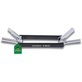 CONTEC Fahrrad-Multitool Micro Gadget - MG1, 4 in 1, Multifunktionswerkzeug, Reparatur Set, Mini-Tool, Multi-Purpose, Innensechskant, Innensechsrund