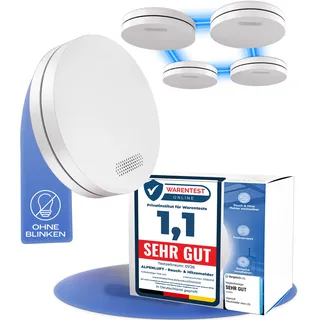 Rauch- & Hitzemelder funkvernetzt - mit 10-Jahres-Batterie - 5er