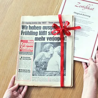 Zeitung aus Österreich vom Tag der Geburt 1936 - historische Originalzeitung als Geschenkidee zum Geburtstag