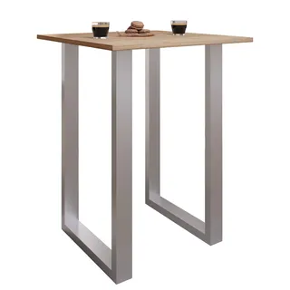 VCM Holz Bartisch Stehtisch Tisch Tresen Xona 80x50