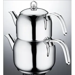 Schillerbach Teekanne Koch set Türkisch Tee Edelstahl Teekocher Kannenset Induktiongeeignet