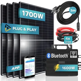 1700/1600W Solaranlage mit 1600W Astro Energy Wechselrichter 4 x 425 W