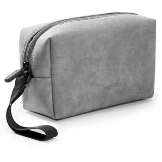 UGREEN Elektronikzubehör Tasche Elektronik Tasche Organizer Tech Pouch Wasserabweisend Leder Kabeltasche Organizer Reise Case kompatibel mit Laptopzubehör, Netzteil, Maus, Hub, Ladekabel, Powerbank