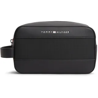 Tommy Hilfiger Th FOUNDATION Washbag Am0am14161 Kulturbeutel Black (Black)