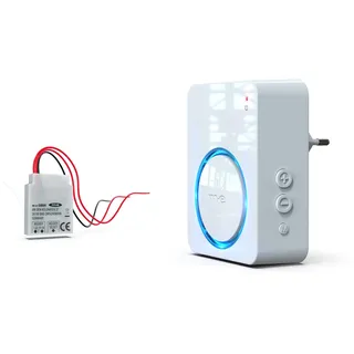 m-e Bell 55620 Funk Klingel Weiterleitung, Einbau in Klingelleitung oder Gehäuse Türklingel Erweiterung auf netzbetriebenden Funkempfänger