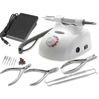 Elektrisches Fußpflegegerät Fräser Set Pediküre Set mit Fußpflege Set Nagelzange