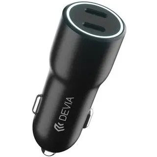 Devia Autoladegerät Smart PD 2x USB-C 40W Schwarz