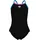 Light Drop Solid Badeanzug Schwarz/Pink 140
