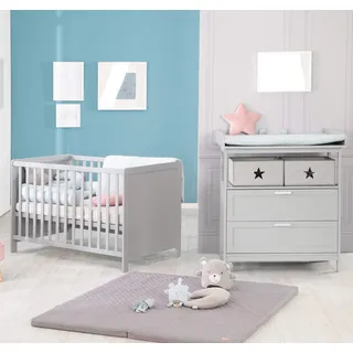 roba Babyzimmer-Set, Taupe, Holzwerkstoff, 66x76x123 cm Babymöbel, Babyzimmer-Sets