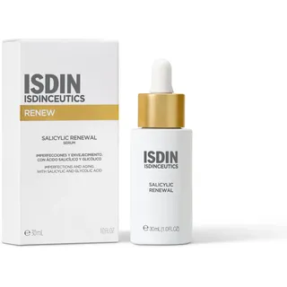 Isdin ISDINCEUTICS Salicylic Renewal Gesichtsserum mit Salicylsäure, reduziert Unvollkommenheiten und Falten, Anti-Aging, schnelle Absorption, leichte Textur, 30 ml