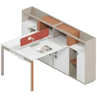 aea Bürotisch für 2 Personen Arbeitsplatz Schreibtisch Moderne Büroeinrichtung
