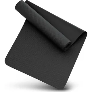 NEOLYMP Bodenschutzmatte 130x70 Laufbandmatte 8mm für Crosstrainer & Fitness schwarz 130 CM