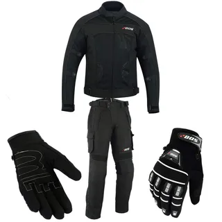 Motorradkombi Biker Motorrad Textil Kombi wasserdichte Jacke, Hosen