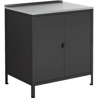 casa.pro Outdoor Schrank Bolognano 92x80x50cm Schwarz, matt