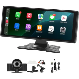 Vevor kabelloses Autoradio (254 mm) HD-Radio mit Touchscreen, Apple CarPlay & Android Auto, Bluetooth, USB, FM, Touchscreen