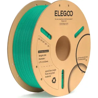 Elegoo PLA+ -1.75mm-1KG-Cardboard Spool-Sea Green