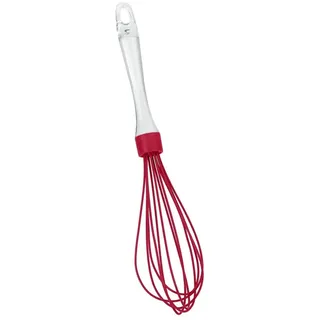 Metaltex Mr. Whip Silikon Schneebesen Rot, Transparent,