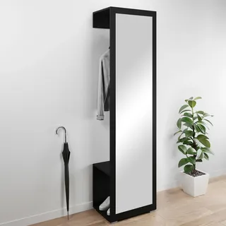 OTTO home Paris Garderobenschrank 190x50x35 schwarz