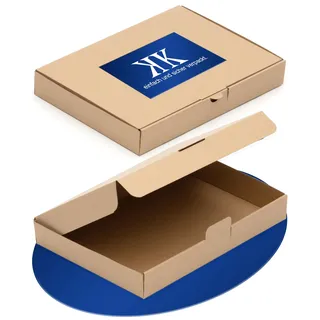 KK Verpackungen Maxibriefkartons 350 x 250 x 50 mm Braun DIN A4+ B4 (Innenmaß 350 x 250 x 50 mm) | 25 Stück, Versandkartons Faltschachteln Maxibrief Post-Kartons für Warensendungen Büchersendungen