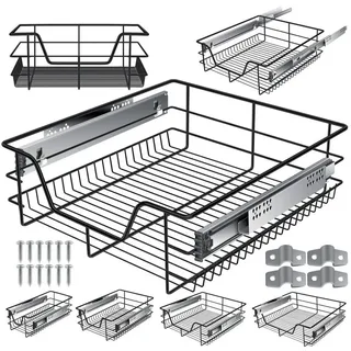 Kesser KESSER® Teleskopschublade ? Küchenschublade ? Küchenschrank ? Korbauszug ? Schrankauszug ? Vollauszug ? Schublade