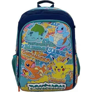 Pokémon Rucksack Schulrucksack 35x16x43cm mit Seitentaschen
