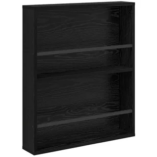 vidaXL Magazinregal Schwarz Eichen-Optik 60 x 12 x 70 cm Holzwerkstoff
