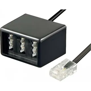 goobay TAE Adapter NFN-RJ45 0,2m,sw,St/Bu 68024