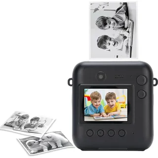 Jectse -Sofort Bild Kamera, 48MP Dual-Objektiv-Schüler-Digital Kameras mit 1080P Video, 25 Filter und Aufkleber Rahmen, Selfie, Thermo Druck, Pädagogisches Interaktives Spielzeug