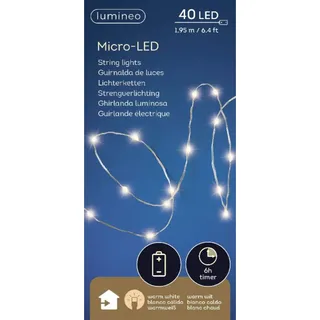 Kaemingk LED Micro Strang 195 cm 40 Lichter warmweiß