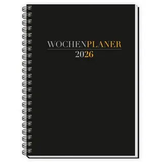 Trötsch Verlag Trötsch Wochenplaner A5 mit Wire-O Schwarz 2026