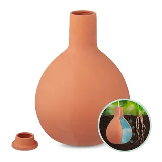 relaxdays Bewässerungssystem Olla zur Bewässerung 7,5 Liter, (1-tlg) braun