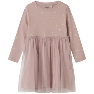 NAME IT Mädchen Nmfnadja Dress Noos Kleid, Deauville Mauve, 122 EU