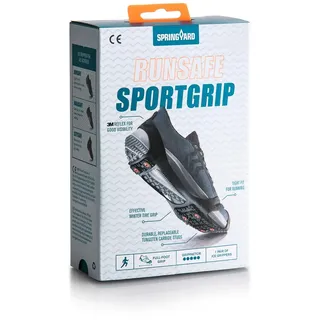 Springyard RunSafe SportGrip Schuhspikes Sicherheit, Schwarz, L - L