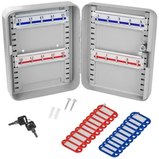 DEMA Schlüsselkasten mit 20 Haken DSK20 Schlüsselschrank, Schlüsselbox